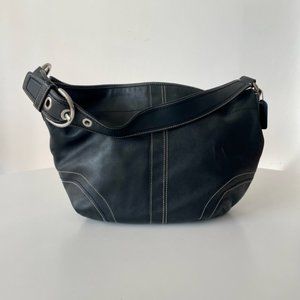Coach Soho Black Leather Hobo Bag